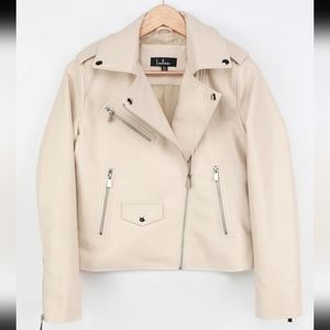 NWT LULU'S Vegan Leather Moto Jacket Coat Size M
